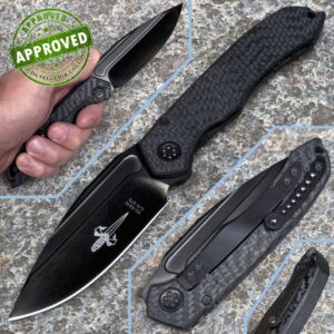 Microtech - Anax - 2015 Marfione Custom Limited Edition - Tri-Tone DLC Elmax & Carbon Fiber - PRIVATE COLLECTION - Knife