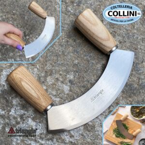 Triangle - ash wood mincing knife - 18cm