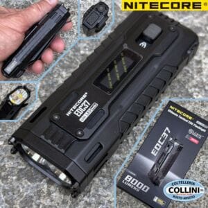 Nitecore - EDC37 - 8000 Lumens, 420 meters, 8000mAh Battery, USB-C Charging - Tactical LED Flashlight