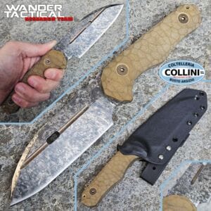 Wander Tactical - Hurricane - Urban Camo D2 & Desert G10 - handmade knife