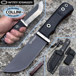 WithArmour - Cajo II-BK - Chisel Ground Matte Black Ti PVD VG10 & Black SCFG10 - WA-2404BK - knife
