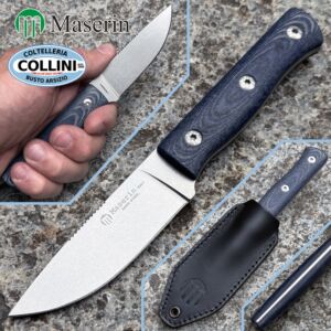 Maserin - Path - Stonewashed M390 & Denim Micarta - 915/MCJ - knife