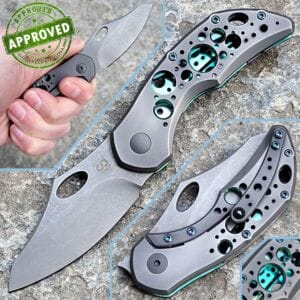 Olamic Cutlery - Busker Semper - M390 Dark Blast Ghost Faded Acid Rain - PRIVATE COLLECTION - knife