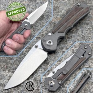 Chris Reeve - Small Inkosi Inlay - Drop CPM-S45VN & Natural Canvas Micarta - PRIVATE COLLECTION - knife