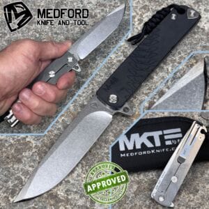 Medford Knife and Tool - M-48 - Tumbled CPM-S45VN, Titanium & Black Aluminum - PRIVATE COLLECTION - knife