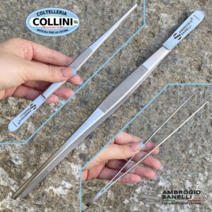 Sanelli Ambrogio - Stainless steel chef's tongs - 23 cm - Kitchen utensils