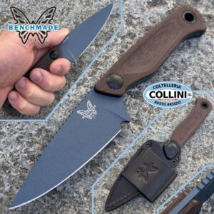 Benchmade - Dacian - 203BT-03 - Brown Micarta & Blue Titanium Cerakote CPM-MagnaCut - knife