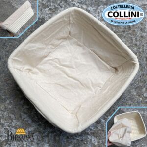 Birkmann - Square proving basket with cover - 25x25x9cm