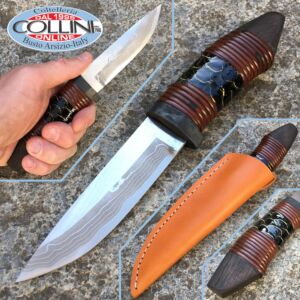 Takeshi Saji - Koinobori - black carp skin - custom Knife