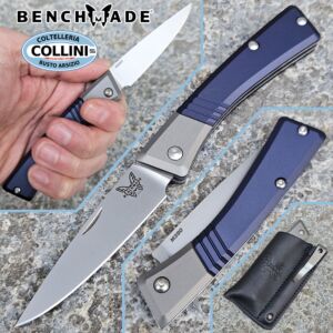 Benchmade - Successor - Satin M390 & Ash Gray/Crater Blue Aluminum - 315 - knife
