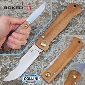 Boker Plus - Rusticus Medium - Satin 420 & Beech Wood - 01BP0041 - folding knife
