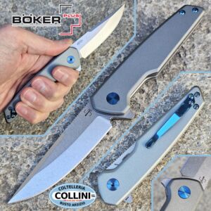 Boker Plus - The Dace - 01BP0036 - Stonewashed Nitro-V & Gray Aluminum - folding knife