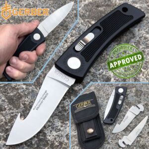 Gerber - Bolt Action Knife USA 1985 – Vintage - PRIVATE COLLECTION - with Two Interchangeable Blades