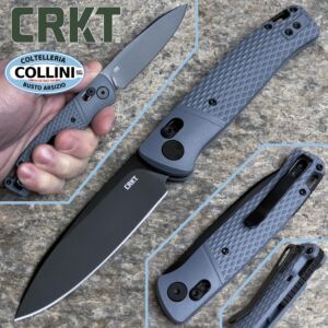 CRKT - Counterpart by Ken Onion - Black Oxide 12C27 & Grey GRN - K430GKP - knife