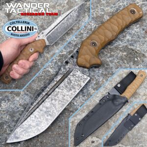 Wander Tactical - Haast 2.0 - Urban Camo & Coyote G10 - D2 - custom knife