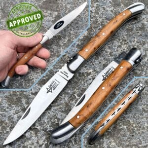 Laguiole Arbalete G. David - Double Head and Juniper Wood with Lock - PRIVATE COLLECTION - knife