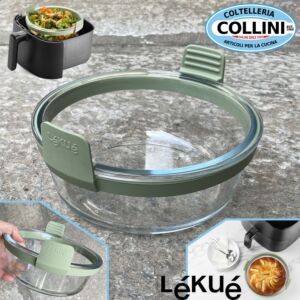 Lékué - Air fryer Round Glass Dish - 20.9 cm