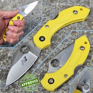 Spyderco - Dragonfly 2 Salt - Satin H1 & Yellow FRN - PRIVATE COLLECTION / USED - C28PYL2 - knife