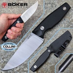 Boker - Daily Knives AK4 - Satin 14C28N & Black Richlite - 121000 - EDC knife