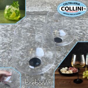 Trebonn - SplitGlass - Collection Origini - COLLIO - Black Set 2 Modular Glasses