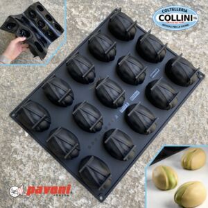 Pavoni - PX43135 - Pistachio Silicone Mold 15 Cavities - Forcone