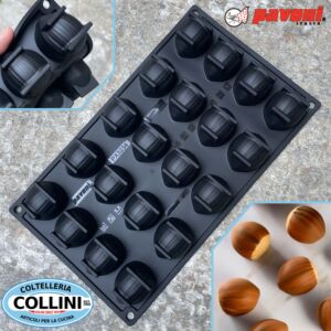 Pavoni - HAZELNUT PX3234 Silicone Mold 20 Cavities - by Emmanuele Forcone