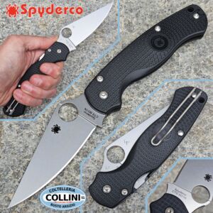 Spyderco - Para Military 2 Lightweight - Stonewashed CTS BD1N & Black FRN - C81PBK2 - knife