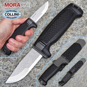 MoraKniv - Amberg Compact - Satin 12C27 & Black Skies TPE - 14699 - knife