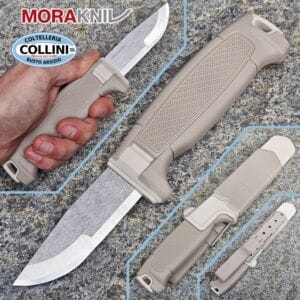 MoraKniv - Amberg Compact - Satin 12C27 & Sandy Shores TPE - 14748 - knife
