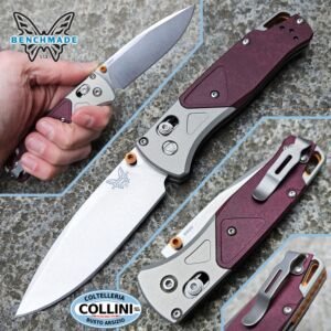 Benchmade - Bugout - Aluminum 6061-T6, Redstone Richlite & Stonewashed CPM-S90V - 535-09 - knife
