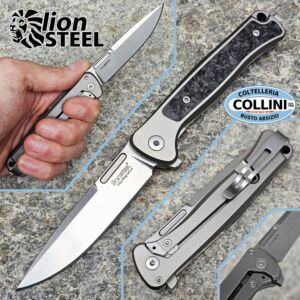 Lionsteel - Emmet - Titanium Grey & Stonewashed MagnaCut - EM01 GY - knife