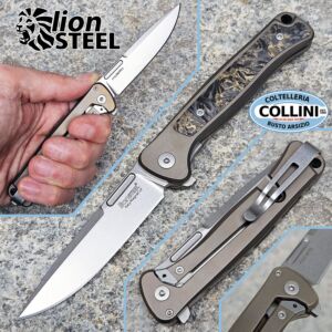 Lionsteel - Emmet - Titanium Bronze & Stonewashed MagnaCut - EM01 BR - knife