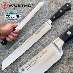 Wusthof Germany - Classic - 23 cm bread knife with double precision serrations - 1040101123 - kitchen knife