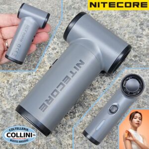 Nitecore - NEF NANO - Slate Gray - Ultra-Lightweight and Compact Rechargeable Portable Fan