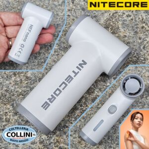 Nitecore - NEF NANO - Frost White - Ultra-Lightweight and Compact Rechargeable Portable Fan