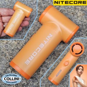 Nitecore - NEF NANO - Bright Orange - Ultra-Lightweight and Compact Rechargeable Portable Fan