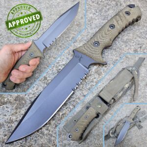 Chris Reeve - Pacific - CeraKote CPM-S35VN & Black Canvas Micarta - PRIVATE COLLECTION - knife