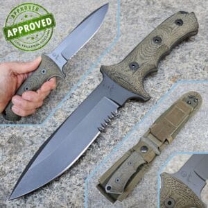 Chris Reeve - Green Beret Fighter 5.5" - CeraKote CPM-S30V & Black Canvas Micarta - PRIVATE COLLECTION - knife