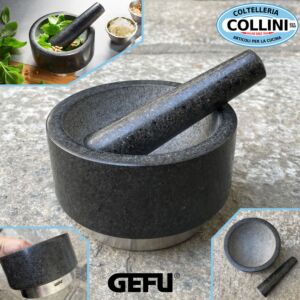 Gefu - X-PLOSION Granite Mortar with Stainless Steel Ring