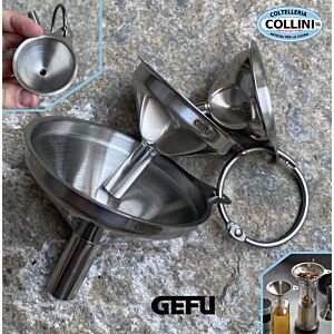 Gefu - Versare - Set of 3 Stainless Steel Kitchen Funnels