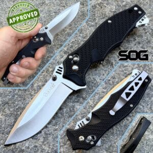 SOG - Vulcan Flipper Knife - Satin VG-10 Made in Japan - PRIVATE COLLECTION - VL01 - knife