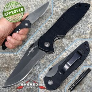 Emerson - MACH-1 BTS 2000 Knife - Black TiNi 154CM & G-10 - PRIVATE COLLECTION - knife