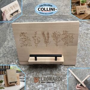 Made in Italy - Wooden Recipe Book Stand - 30x24x15 cm