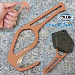 Benchmade - SlipRidge Gut Hook - Rust Orange CeraKote - 11OR - Skinning Hook for Hunting