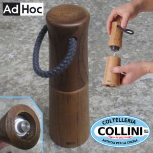AdHoc - YASO pepper or salt mill, natural wood dark oak, height: 20 cm