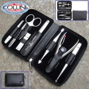 Zwilling - Twinox - Asian Competence - Nappa Leather Manicure Set with Zip Closure, 8 Pcs