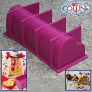 Pavoni - Slices in the house - Silicone heart cake mold