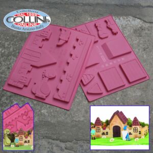 Pavoni - The enchanted castle - Modular silicone cake mold