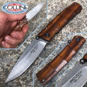 Mcusta - Take knife VG10 Damascus - Shinra Series - Iron Wood - MC-0074DI - knife