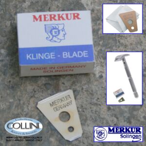 Merkur Solingen - 10 razor blades for safety razor beard, mustache, sideburns - 907 000